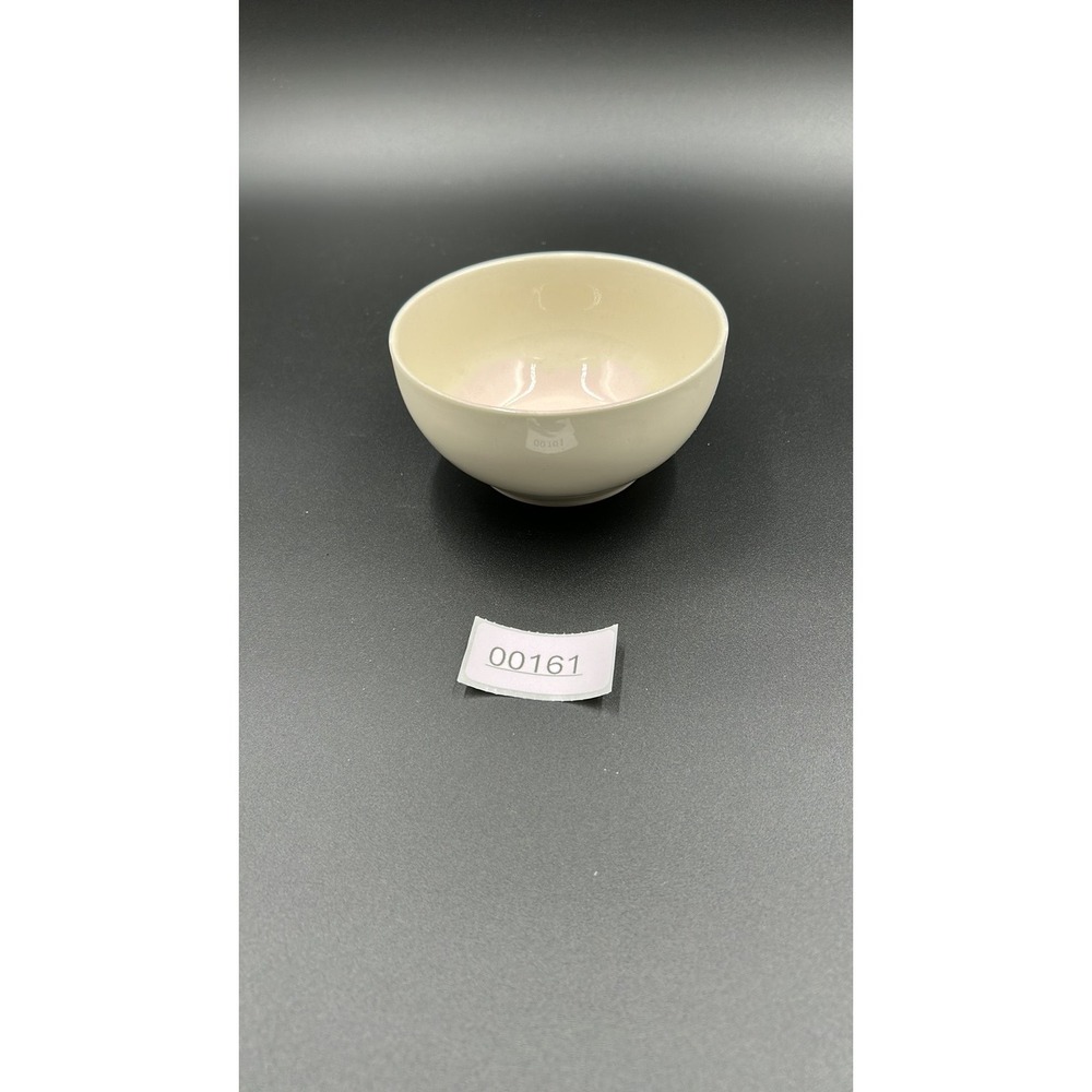 Vintage Mid-Century Cream Ceramic Bowl Made in USA